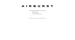 Desktop Screenshot of airburst.co.uk